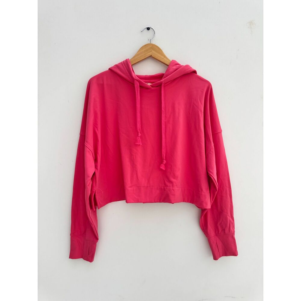 AS Revival Cropped Hoodie Hot Pink Oversized Size M